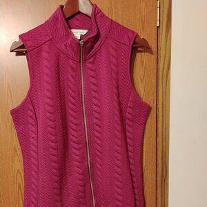 BOGO - Coldwater Creek vests, L, one gray and one burgundy